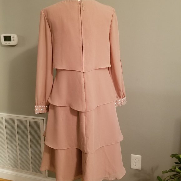 JJ's House A-Line Asymmetrical Chiffon Dress - Picture 6 of 9